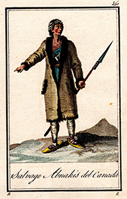 1799 illustration of an Abenaki man