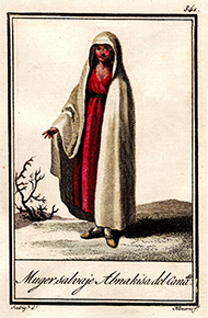 1799 illustration of an Abenaki woman
